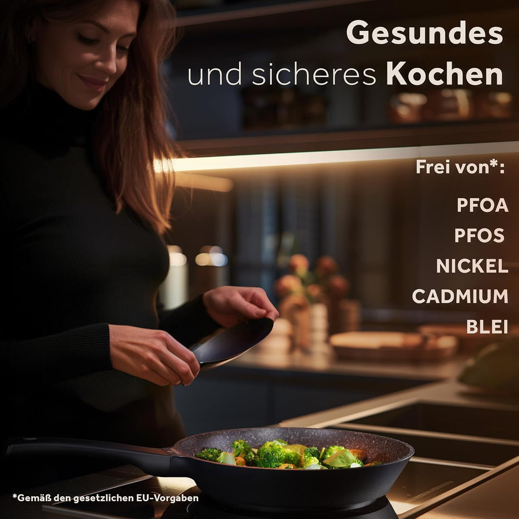 ZWIEGER Pfannenset Induktion – Pfannen 28, 24, 20 cm – Aluguss