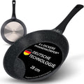 ZWIEGER Hochwertige Bratpfanne 28 cm – beschichtete Pfanne 28 cm, Aluguss