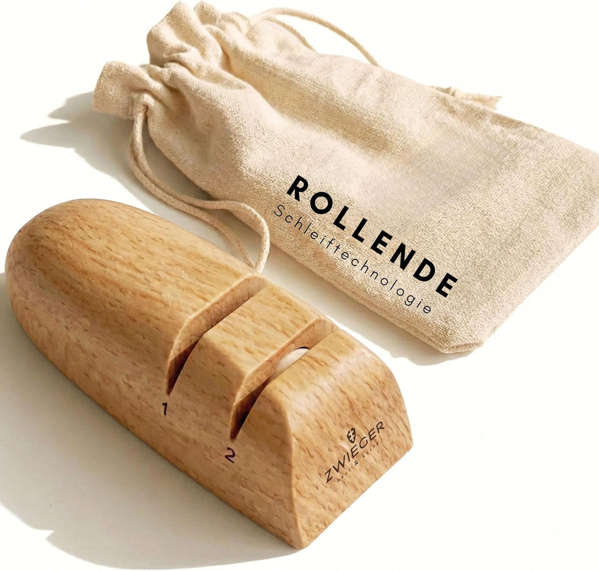 ZWIEGER Manuelle Messerschärfer mit Rollschleifer-Technologie