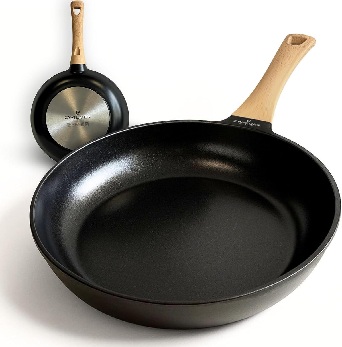 ZWIEGER Keramikpfanne ohne PTFE und PFOA – Pfanne PFAS frei, Aluguss