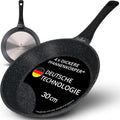 ZWIEGER Hochwertige Bratpfanne 30 cm – große Pfanne 30cm, Aluguss