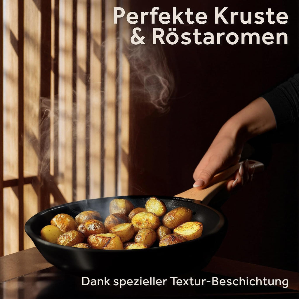 ZWIEGER Pfannenset Keramik ohne PTFE und PFOA – PFAS freie Pfannen, Aluguss