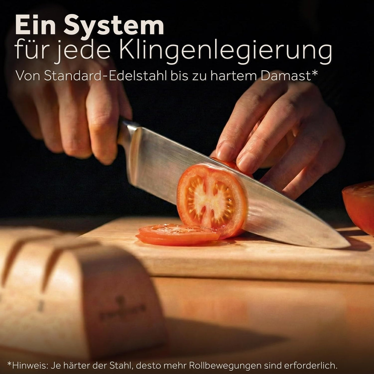 ZWIEGER Manuelle Messerschärfer mit Rollschleifer-Technologie